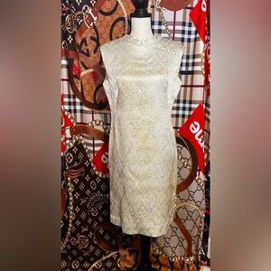 Elegant Textured Sleeveless Dress